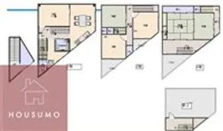 エル東三国 西側貸ビル【2-4号室】の間取り