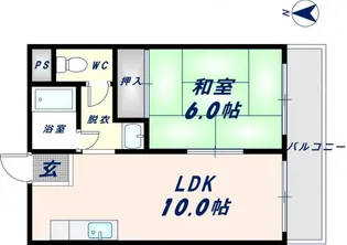 コーポ畠山【203号室】の間取り