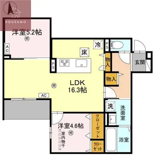 ナサハウス【203号室】の間取り