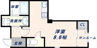 エスポアール春日Ⅴ【1階】の間取り