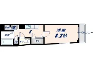 リバーライズNEXT布施【3階】の間取り