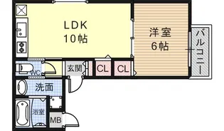 ダイヤモンドヴィラ【203号室】の間取り