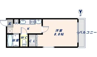 リバーライズ高井田【601号室】の間取り