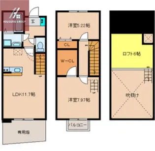 大阪府八尾市佐堂町1丁目【アパート】の間取り