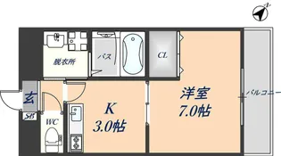 アムール 相生【1階】の間取り
