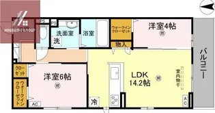Kaketto Brickowski【203号室】の間取り
