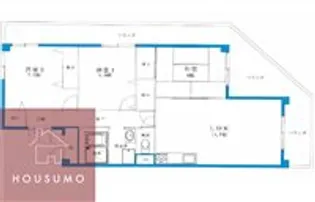 グリーンコーポ西中島【3階】の間取り