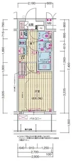 大阪府大阪市東成区東今里2丁目【マンション】の間取り