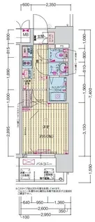 大阪府大阪市東成区東今里2丁目【マンション】の間取り