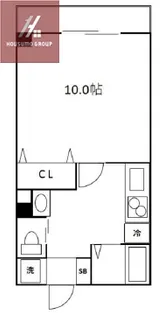 ステーションフロント緑橋【802号室】の間取り