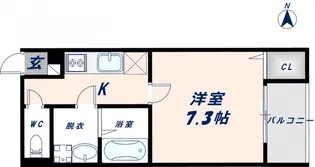 ディアコート巽南【202号室】の間取り
