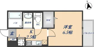 1Kの間取り画像