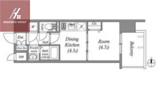 ファーストフィオーレ長田グランディール【5階】の間取り