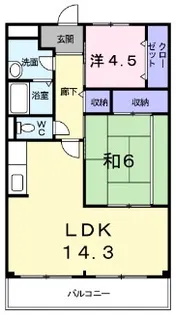サンパティークメゾン【4階】の間取り