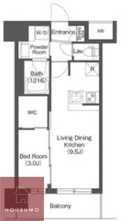 コンフォリア・リヴ新大阪西宮原ソルテラス【804号室】の間取り