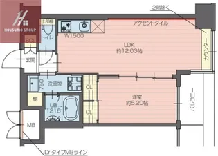プレジオ長田【909号室】の間取り