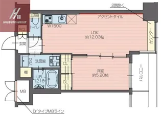 プレジオ長田【709号室】の間取り