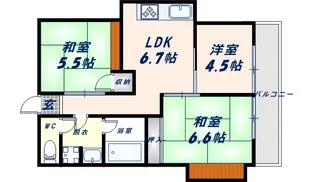 マンシオン99【202号室】の間取り