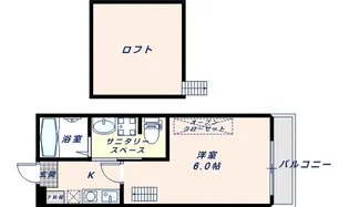 グランドプリッ2長瀬【202号室】の間取り