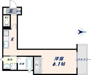 クリエオーレ近江堂【1階】の間取り