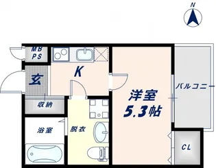 ブライト近大前【3階】の間取り
