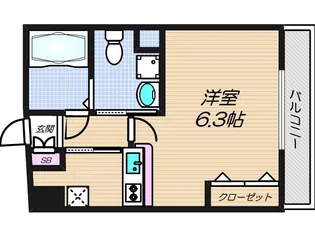 Celeb布施東【508号室】の間取り