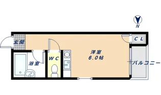 ボーリバージュ【401号室】の間取り