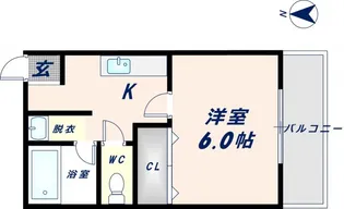 第一コーポ春日荘【302号室】の間取り