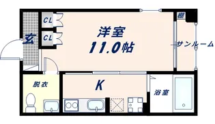 シンワ・パーレ【1階】の間取り