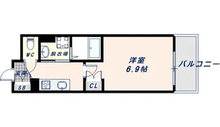 クリエオーレ小若江【3階】の間取り