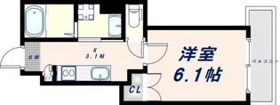 クリエオーレ小若江【2階】の間取り