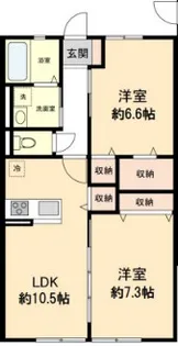 エトワール東大阪【202号室】の間取り