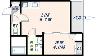 F asecia小若江【2階】の間取り