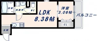 エフスタイル大蓮北1号館【3階】の間取り