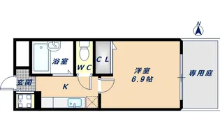 リバーサイド金岡【302号室】の間取り
