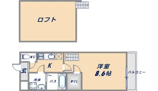 リバーサイド金岡七番館【205号室】の間取り