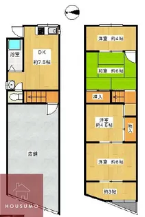 大阪府豊中市春日町1丁目【一戸建】の間取り