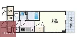 プレサンス新大阪ストリーム【3階】の間取り