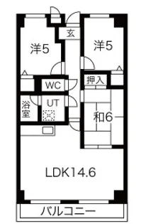 3LDKの間取り画像