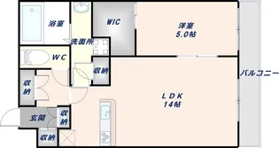 1LDKの間取り画像