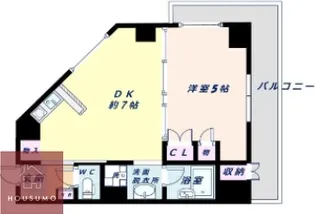 おおきに北大阪リバーフロントAP【601号室】の間取り