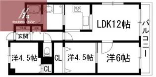 ファミールハイツ八尾B棟【5階】の間取り
