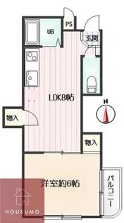 キャロル豊中本町Ⅱ【2階】の間取り