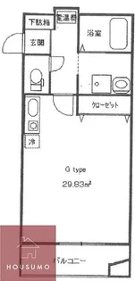 ミラクルセブン江坂【607号室】の間取り
