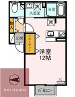 ザウバーヴィント Ⅱ【2階】の間取り