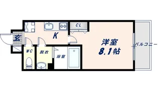 カーサ今里【3階】の間取り