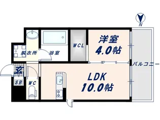 グランドゥーエ永和駅前【3階】の間取り