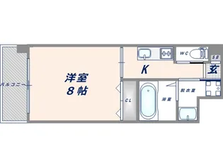 グランドゥーエ永和駅前【5階】の間取り