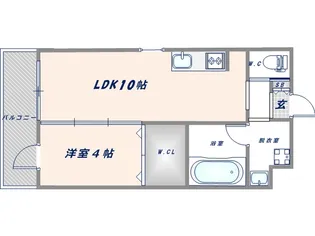 グランドゥーエ永和駅前【3階】の間取り