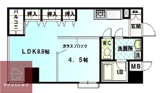 1LDKの間取り画像